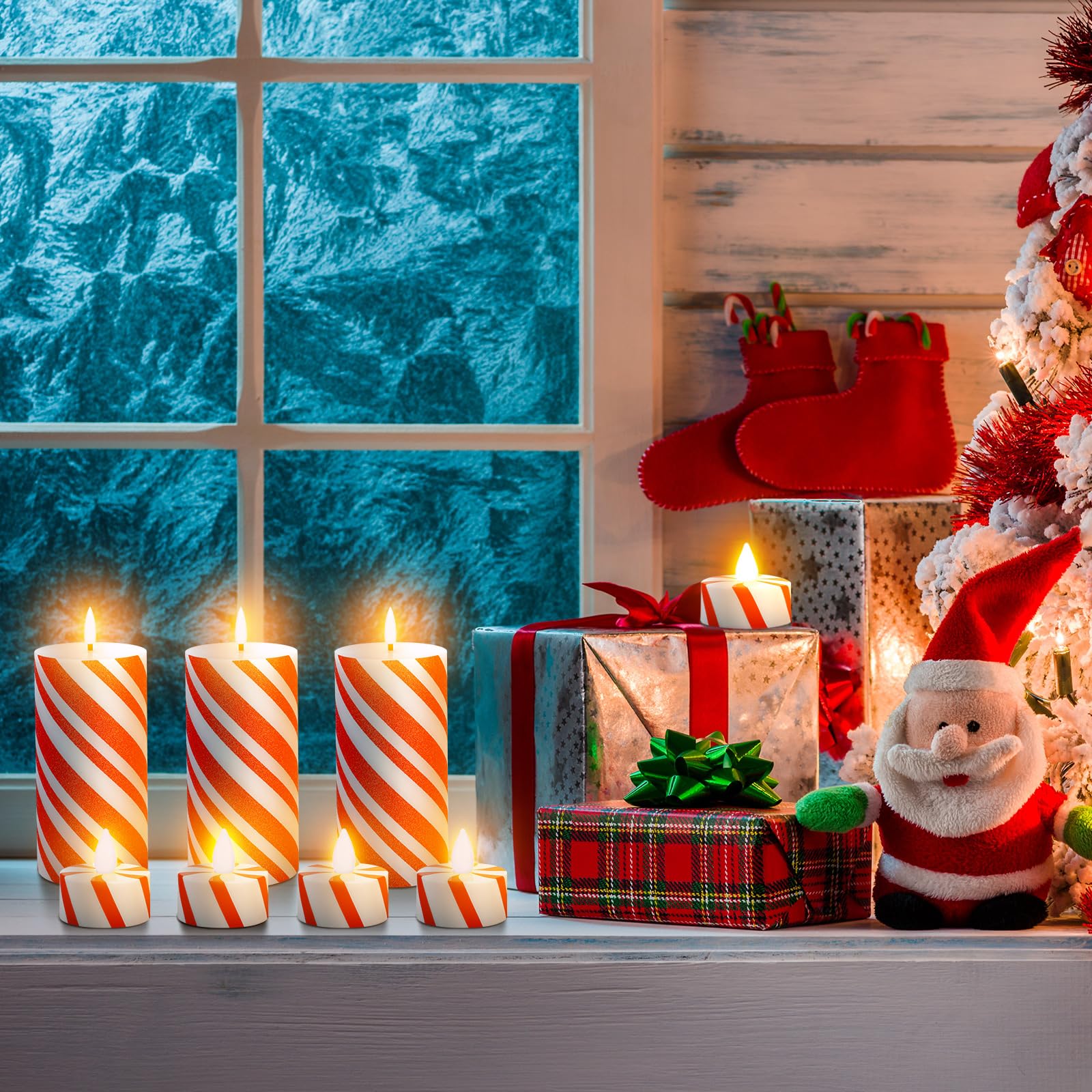 Amazon.co.jp: Baquler クリスマスフレームレスキャンディケーン